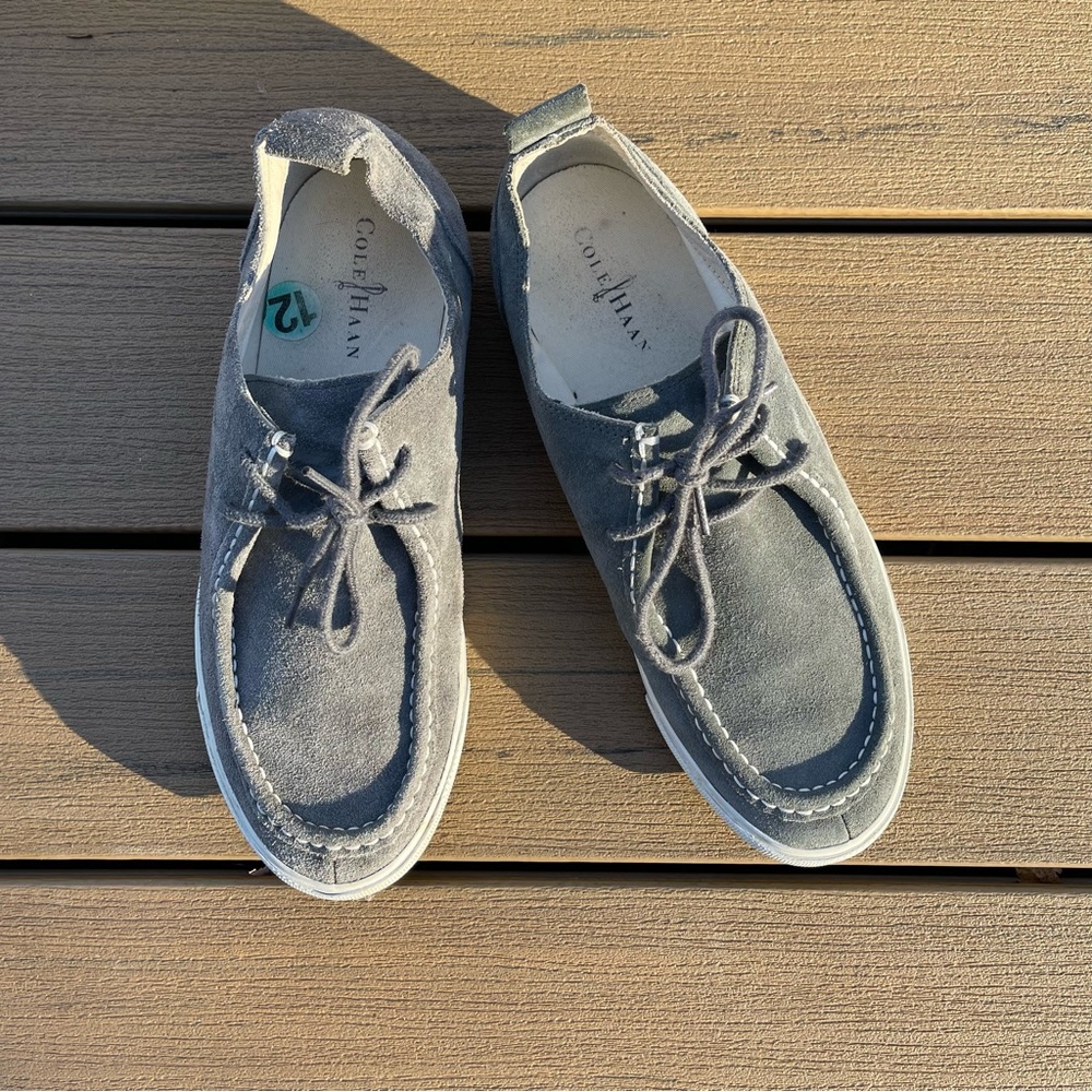 Nike air Cole Haan men’s grey lace up shoes size 12